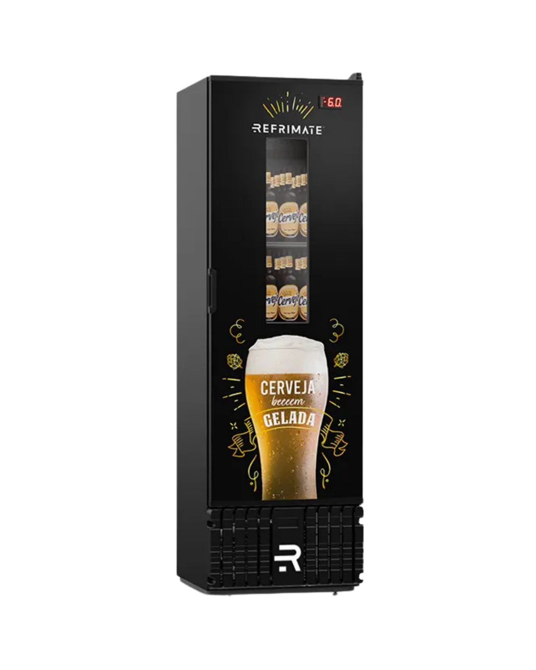 Visa Cooler Cerveja 400L Porta com Visor