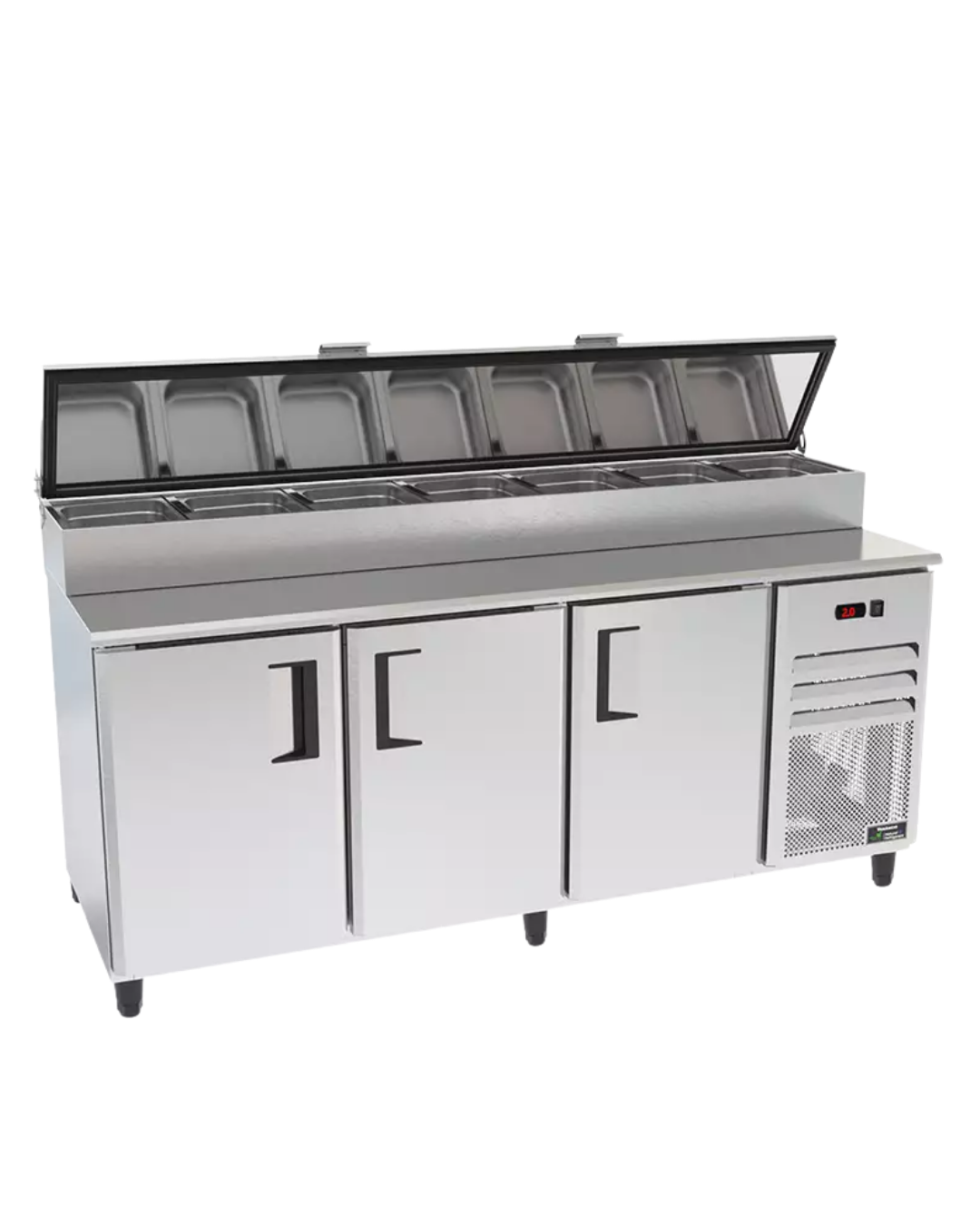 Balcão de Serviço Refrigerado com Condimentadora Venâncio Prime - Sobreposta