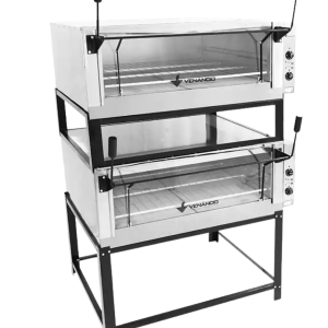 Forno de Lastro Roma Elétrico Inox Duplo