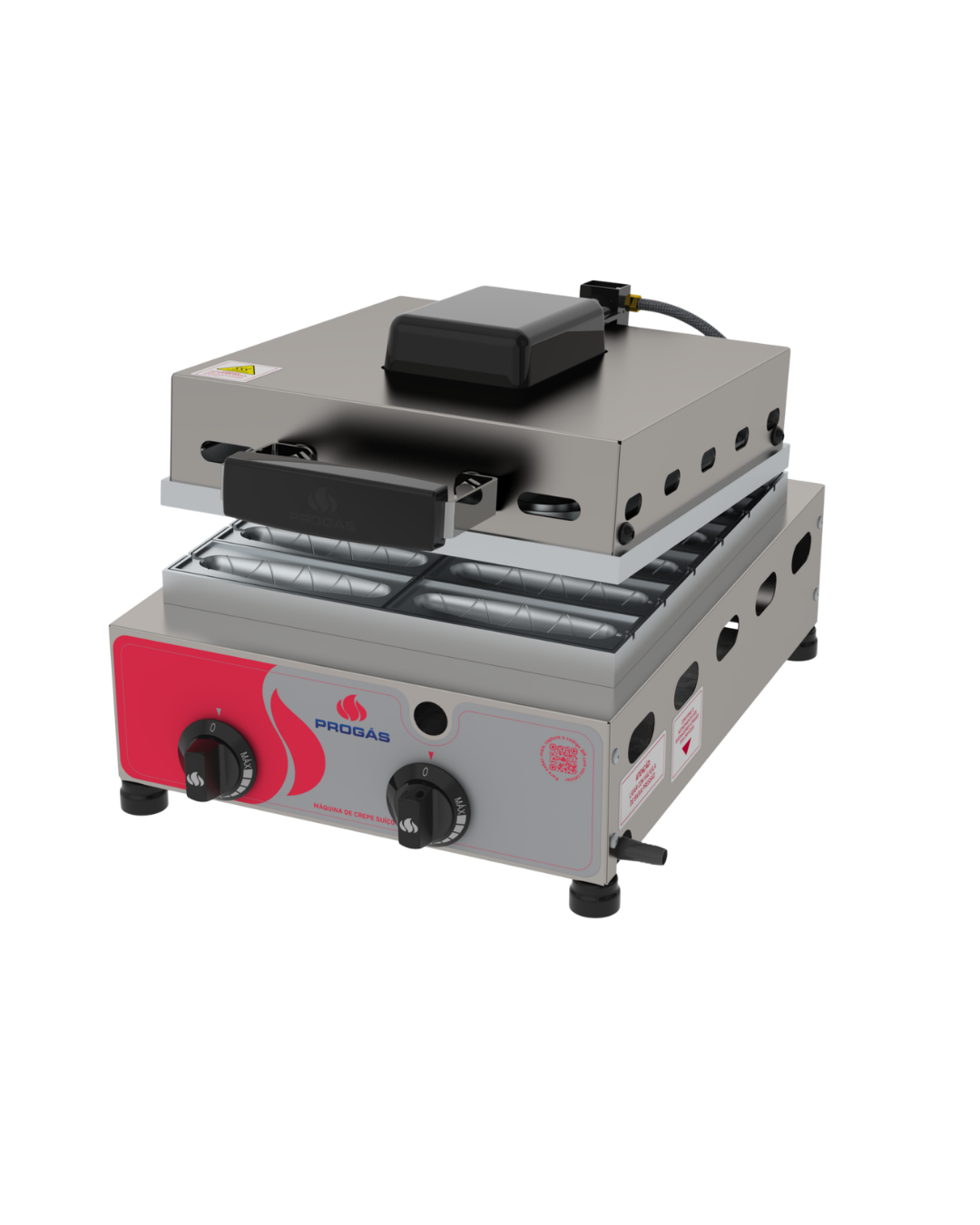 Máquina para Crepe Suíço Gás