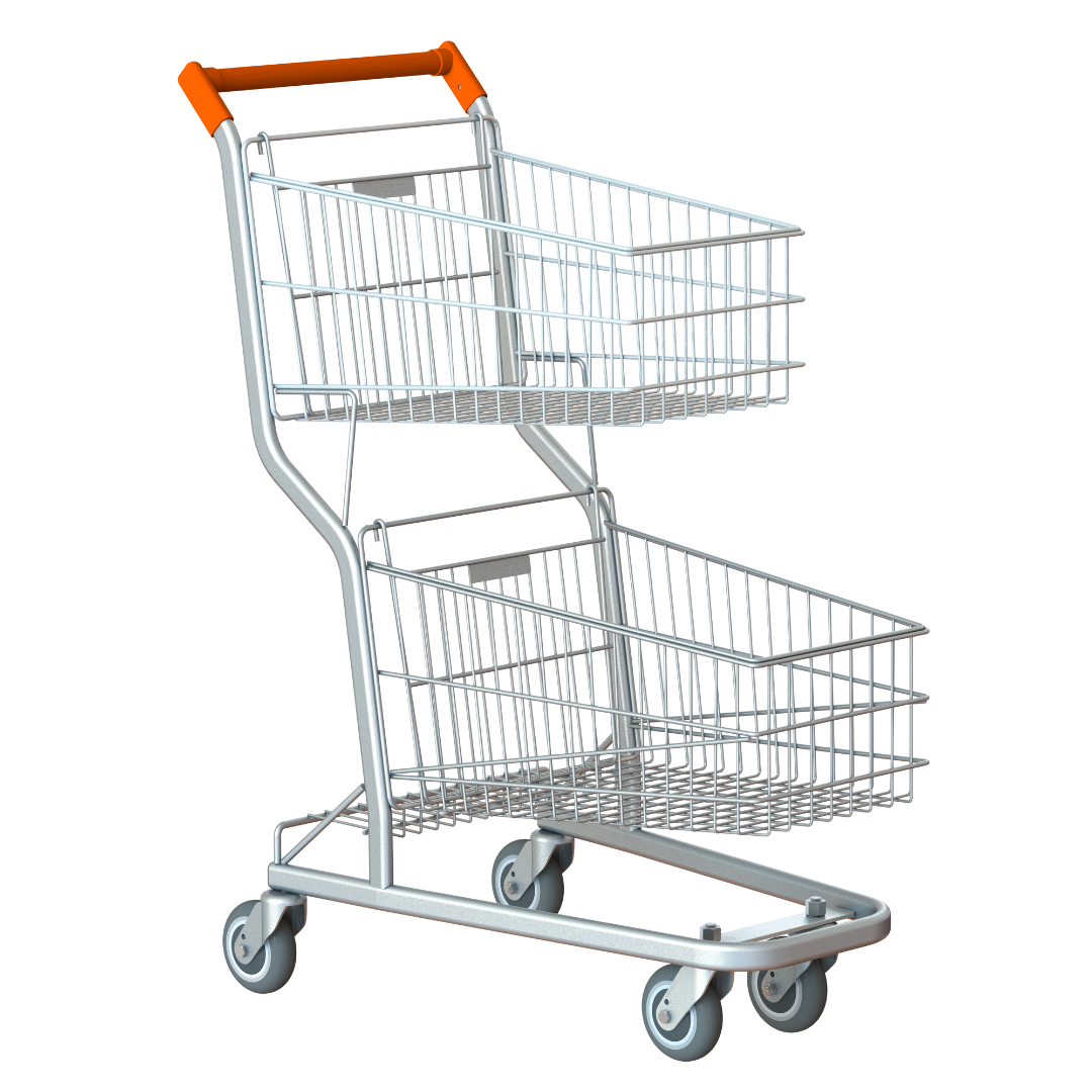 Carrinhos de Compras 90L Simples e Duplo - Imagem 2